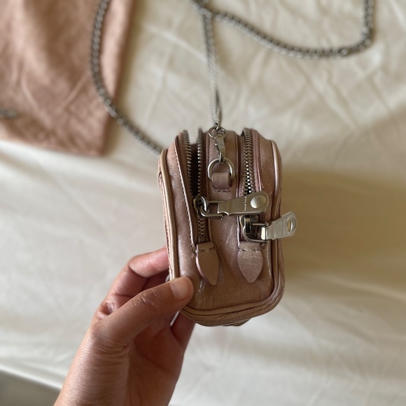 MIU MIU Nappa Matelasse Lux Camera Bag Mughetto - Picture 4 of 12